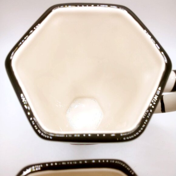 Studio Designworks Coffee Cups Set of 2 Ceramic Hand Painted Flower Mugs Set VTG - Picture 7 of 12